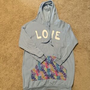 Light blue oversized hoodie